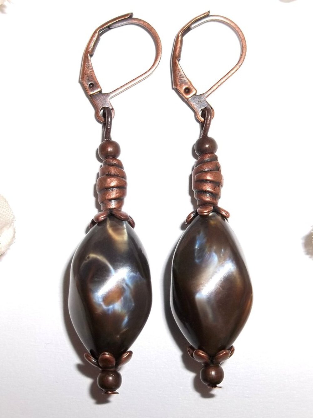 Brown and Copper Boho Earrings Set Pair Dangle Drop Bohemian Style For Women F6